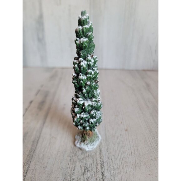 Dept 56 skinny snow covered pine tree village accessory Xmas - Picture 2 of 7